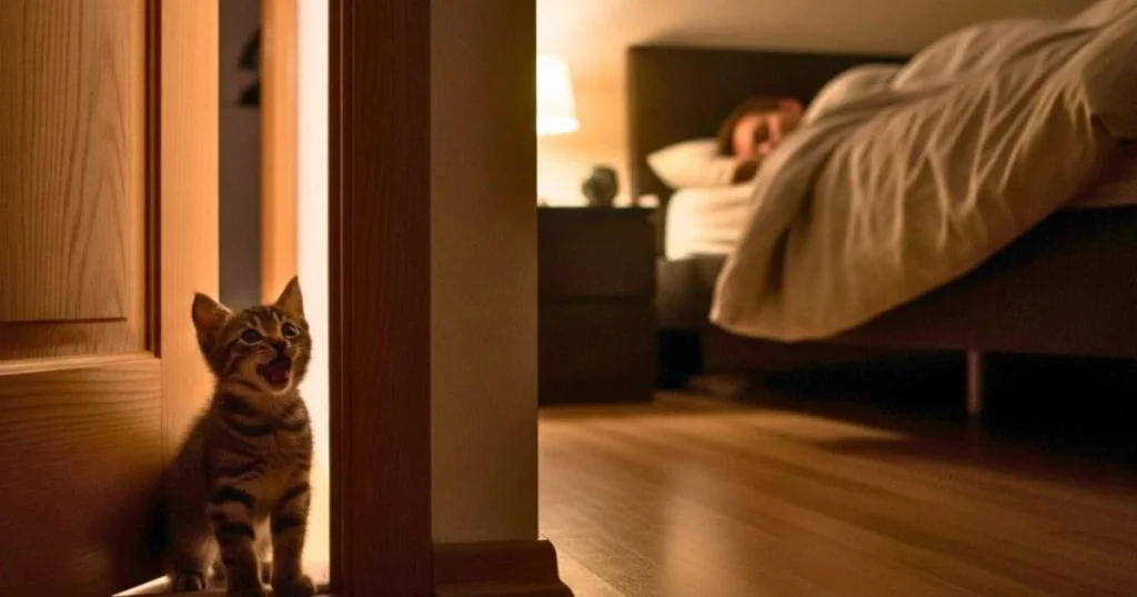 cat meow at night